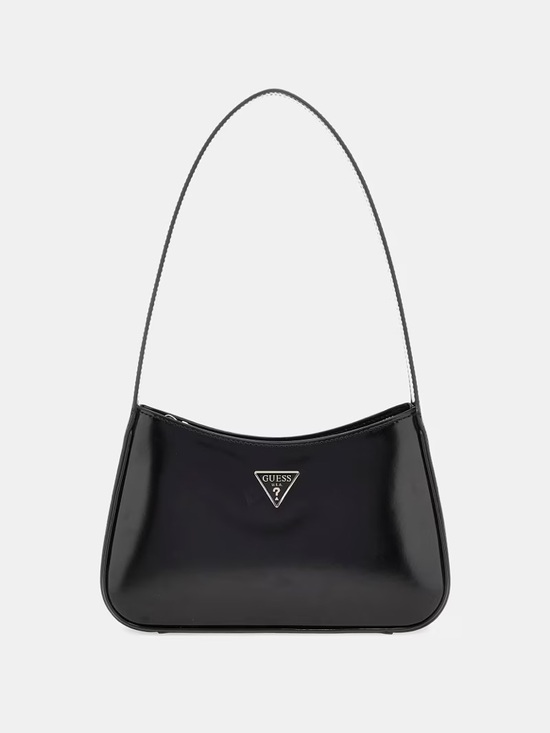 Guess Handbags - GUESS ARNELA Top Zip Small Black Patent Shoulder Bag NWT